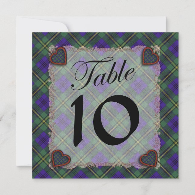 Invitation Le clan écossais Johnston tartan - Plaid (Devant)