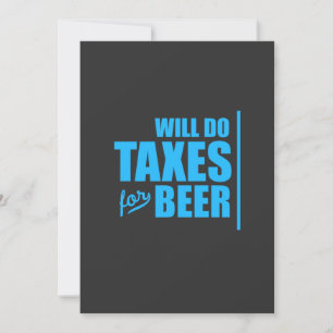Invitation Le Comptable Effectuera Des Taxes Pour La Bière