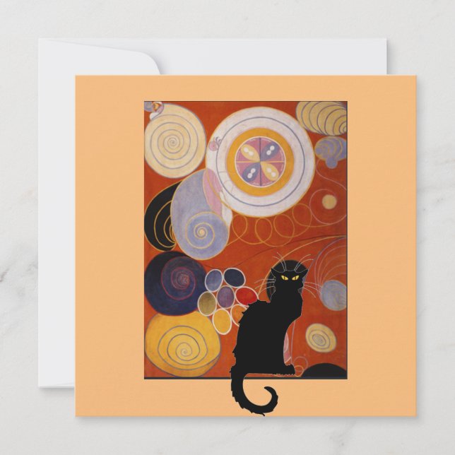 Invitation Le Conversation Noir et Hilma ap Klint, (Devant)