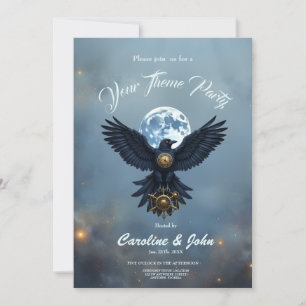 Invitation Le Corbeau Céleste. 