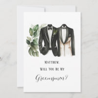 Le costume de l'homme et Floral Will You Be My Gro