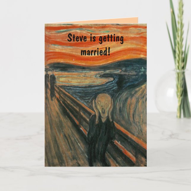 Invitation Le Cri d'Edvard Munch (Devant)