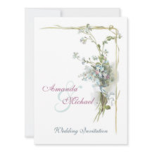 Le cru bleu et rose fleurit le mariage