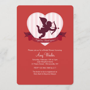 Invitation Le cupidon a frappé encore l'invitation