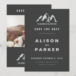 Invitation le début de notre aventure sauver la date