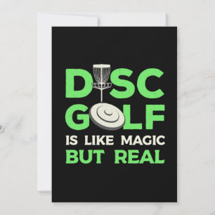 Invitation Le Disc Golf Est Comme De La Magie Mais Réel