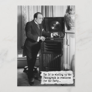 Invitation Le DJ vintage Party l'invitation