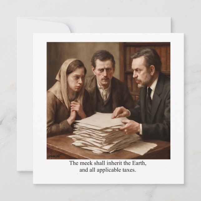 Invitation Le doux héritera de la Terre (Devant)