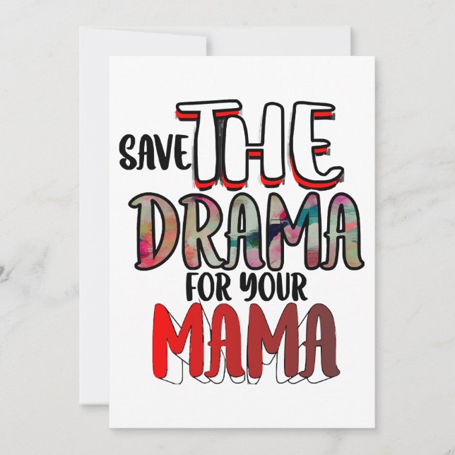 Invitation Le drame (Devant)