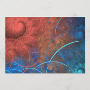 Invitation Le feu chaud de l'Incinérateur Fractal Art