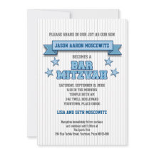 Le filet bleu folâtre la barre Mitzvah de sergé