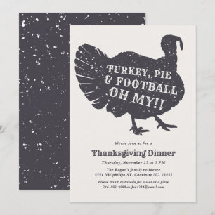 Invitation Le football de tarte de la Turquie oh mon ! Partie