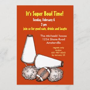 Invitation Le football encourage l'invitation