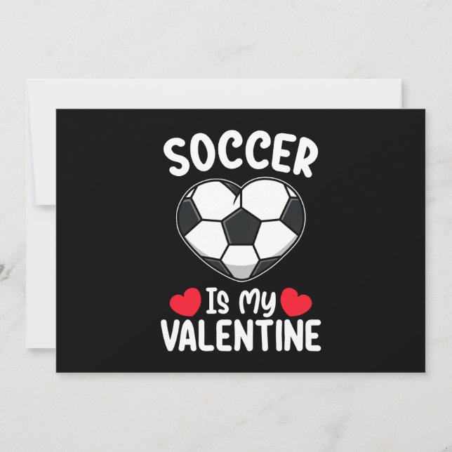 Invitation Le Football Est Mon Sport De Saint Valentin (Devant)