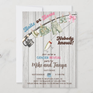 Invitation Le genre Baits ou Bows révèle l'invitation.