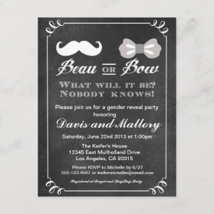 Invitation Le genre de beau ou d'arc indiquent l'invitation