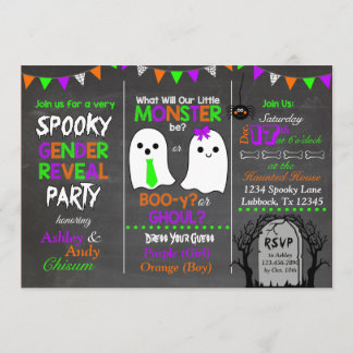 Invitation Le genre de Halloween indiquent l'invitation