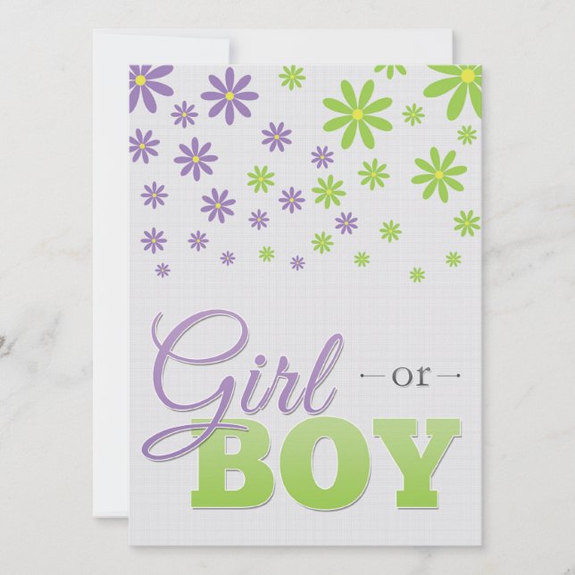 Invitation Le genre indiquent l'invitation de marguerites de (Devant)