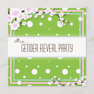 Invitation Le genre indiquent l'invitation de partie - vert