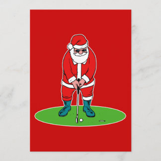 Invitation Le golf de Père Noël