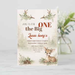 Invitation Le Grand Cerf UNIQUE Première Chasse 1er Anniversa