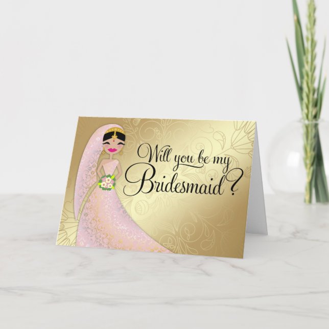 Invitation Le henné 311 fleuri rougissent Indien rose de (Devant)