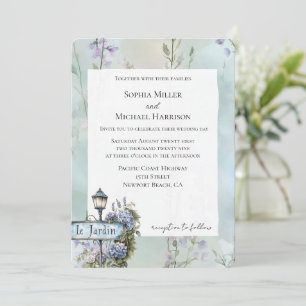 Invitation Le Jardin (jardin) Joli Mariage Floral