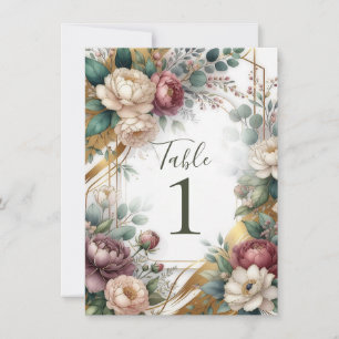 Invitation Le Jardin Secret Doré Mariage Floral Glamour