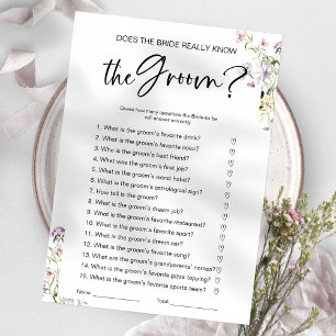 Invitation Le jeu : La mariée connaît-elle vraiment le marié
