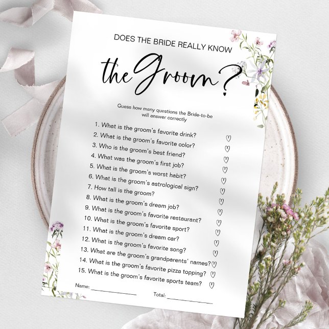 Invitation Le jeu : La mariée connaît-elle vraiment le marié  (Créateur téléchargé)