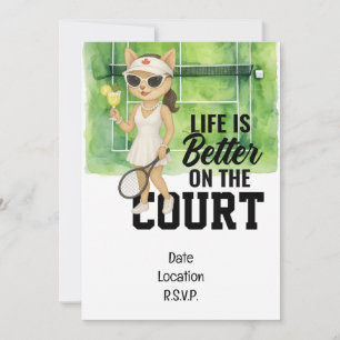 Invitation Le joueur de tennis Canada Life est meilleur sur l