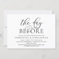 Le Jour Avant, Dîner De Fête De Répétition Mariage