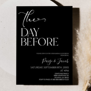 Invitation Le Jour Avant Le Déjeuner De La Répétition Mariage