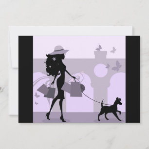 Invitation Le jour de filles de partie d'achats party