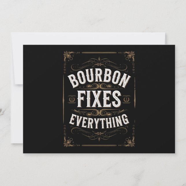 Invitation Le jour des Bourbons fixe tout (Devant)