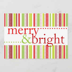 Invitation Le Joyeux et lumineux Noël barre l'invitation de