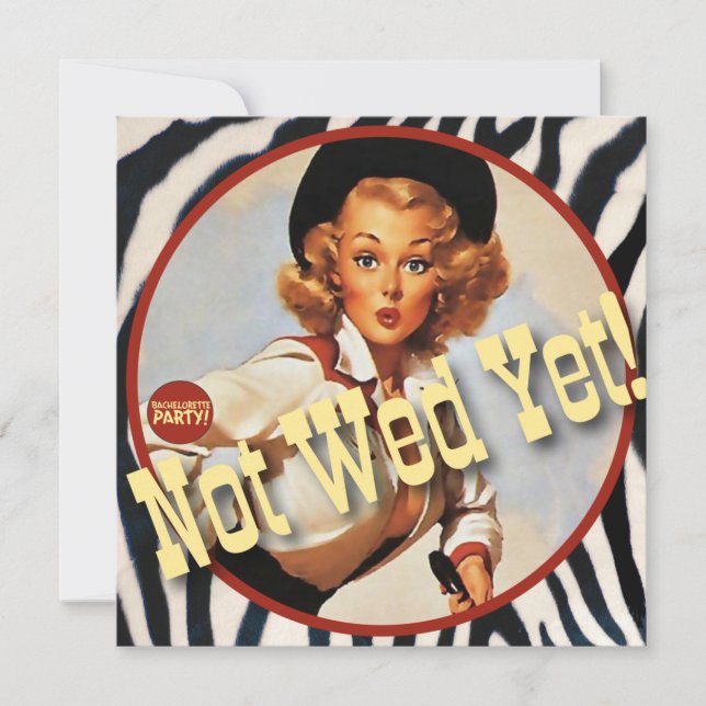 Invitation Le Kitsch Bitsch : Cowgirl Pas Encore Mal ! (Devant)