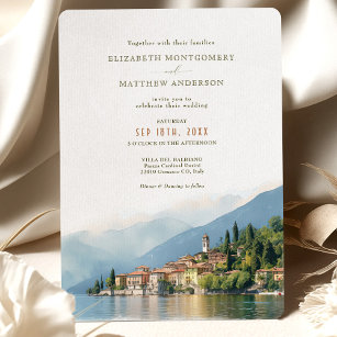Invitation Le Lac de Côme Italie Destination Mariage Invitati