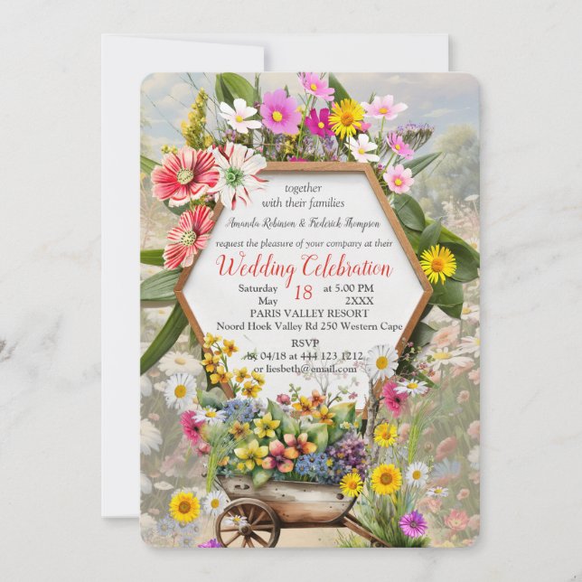 Invitation Le langage des fleurs (Devant)