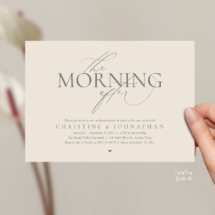 Invitation Le Lendemain, Brunch d'Après-Mariage Évasion