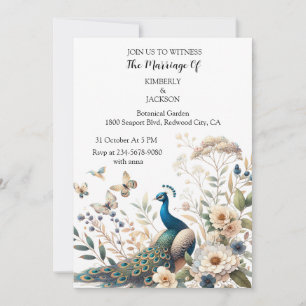Invitation Le Majestic Peacock