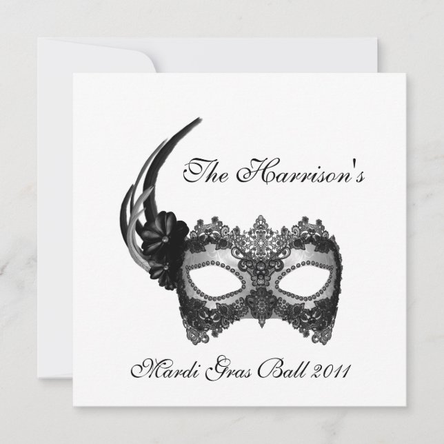 Invitation "Le Mardi Gras Ball 2011 de la ______" (Devant)