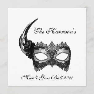 Invitation "Le Mardi Gras Ball 2011 de la ______"