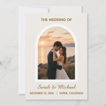 'Le Mariage de' Photo d'Arch moderne Enregistrer l