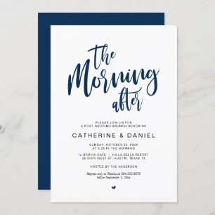 Invitation Le mariage de poste Brunch, le lendemain