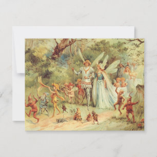 Invitation Le Mariage de Thumbelina et du Prince, Contes de F