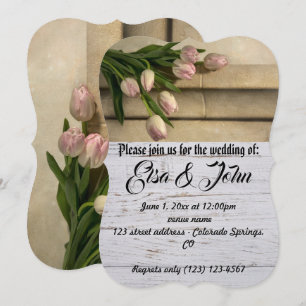 Invitation Le mariage en fleurs Destinée romantique