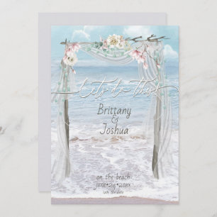 Invitation Le Mariage tropical fait cette plage Enregistrer l