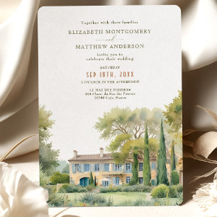 Invitation Le Mas des Poiriers Provence Jardin Mariage