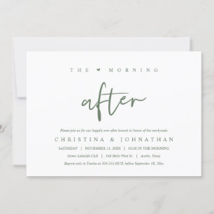 Invitation Le Matin Après, Heureusement Jamais Après Brunch